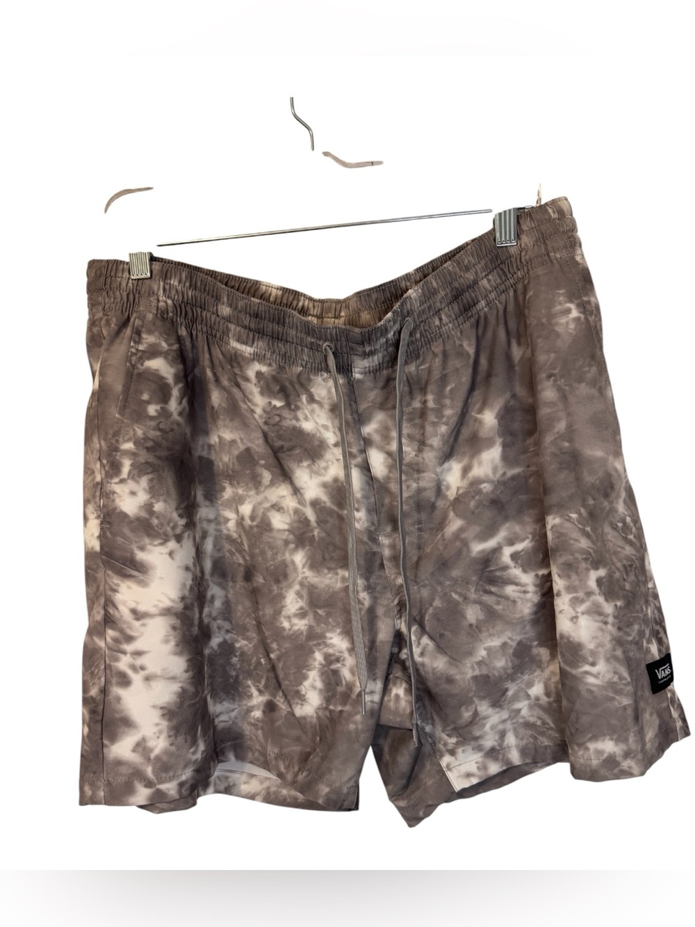 Vans Men’s Gray & White Tie-Dye Swim/Day Shorts Size XL
